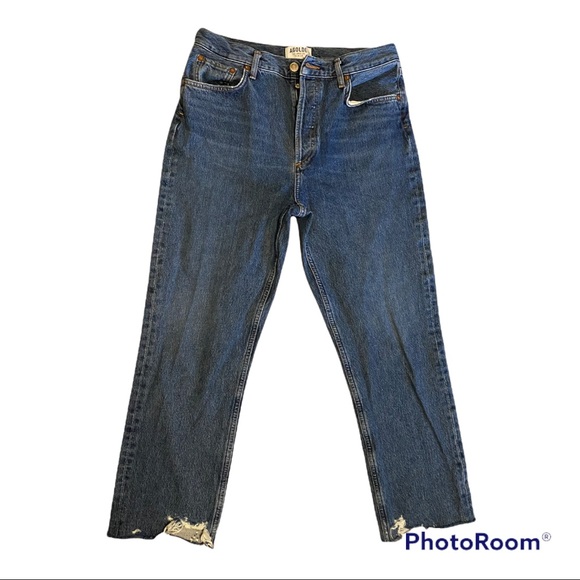 Agolde Riley High Rise Crop Jeans - Picture 3 of 7
